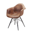 Moe's Home Collection Flynn Club Stationary Leather Accent Chair PK-1055-03 IMAGE 2