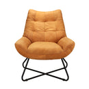 Moe's Home Collection Graduate Stationary Leather Accent Chair PK-1063-40 IMAGE 1