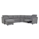 Palliser Ethan Power Reclining Fabric 4 pc Sectional 77012-8P/77012-14/77012-09/77012-C6-HAVEN-IRON IMAGE 4