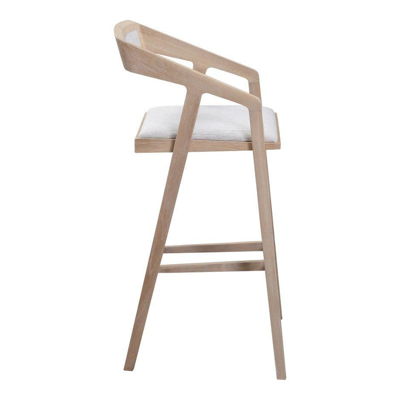 Moe's Home Collection Padma Oak Pub Height Stool BC-1090-29 IMAGE 3