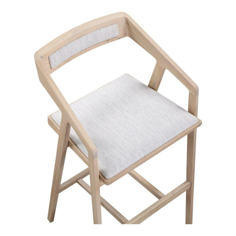 Moe's Home Collection Padma Oak Pub Height Stool BC-1090-29 IMAGE 5