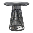 Moe's Home Collection Round Halford Pub Height Dining Table with Marble Top and Pedestal Base GK-1119-02 IMAGE 2