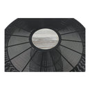 Moe's Home Collection Round Halford Pub Height Dining Table with Marble Top and Pedestal Base GK-1119-02 IMAGE 3