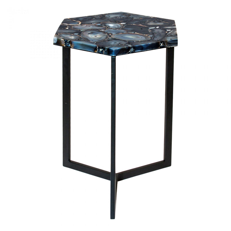 Moe's Home Collection Hexagon Agate Accent Table PJ-1005-30 IMAGE 2