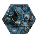 Moe's Home Collection Hexagon Agate Accent Table PJ-1005-30 IMAGE 4