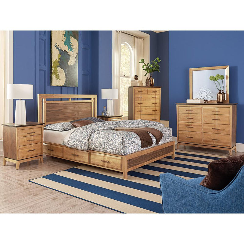 Whittier Wood Addison Queen Panel Bed with Storage 2018DUET IMAGE 2