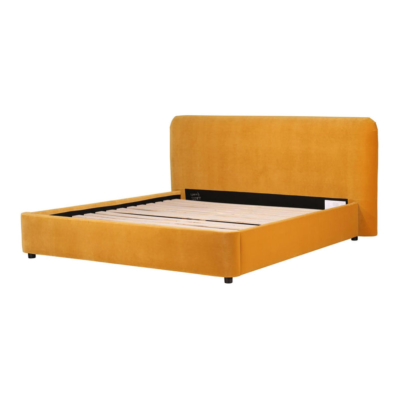 Moe's Home Collection Samara King Upholstered Panel Bed RN-1126-09 IMAGE 3