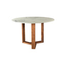 Moe's Home Collection Round Jinxx Dining Table with Marble Top and Pedestal Base CT-1009-18 IMAGE 2
