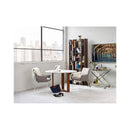 Moe's Home Collection Round Jinxx Dining Table with Marble Top and Pedestal Base CT-1009-18 IMAGE 6