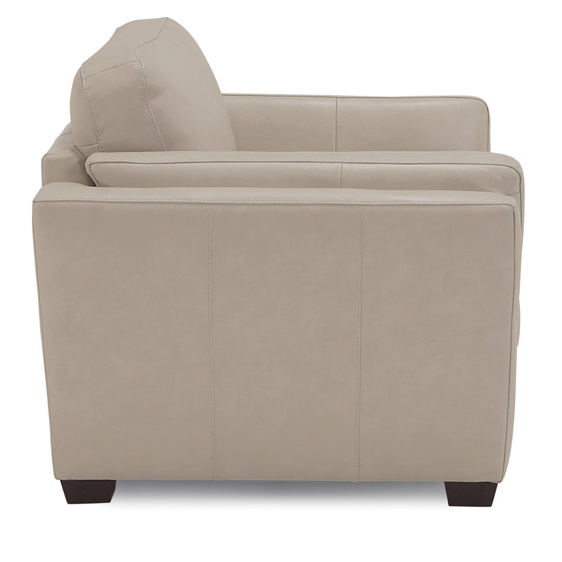 Palliser Burnam Stationary Leather Chair Burnam 77889-02 Chair - Pearl IMAGE 3