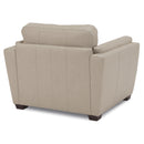 Palliser Burnam Stationary Leather Chair Burnam 77889-02 Chair - Pearl IMAGE 4