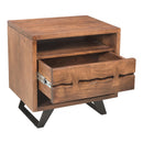 Moe's Home Collection Madagascar 1-Drawer Nightstand UH-1008-03 IMAGE 3