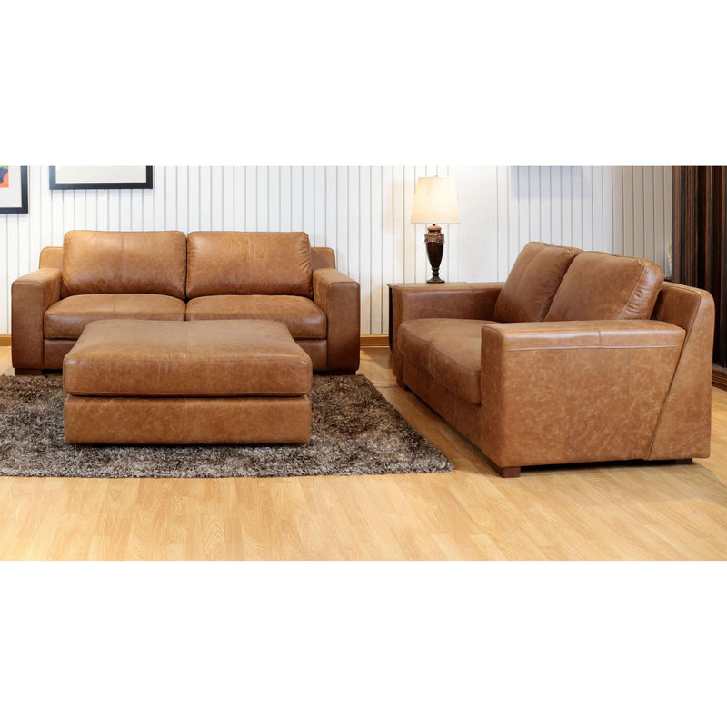 Primo International Bowen Leather Ottoman U798107312STOT IMAGE 2