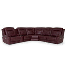 Palliser Valour Power Reclining Leather 6 pc Sectional 41024-L2/41024-K2/41024-10/41024-9X/41024-10/41024-L1-GRADE100-GARNET IMAGE 1