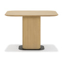 Moe's Home Collection Square Easy Edge Dining Table with Pedestal Base DIN-SH-006-024 IMAGE 2