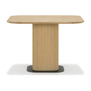 Moe's Home Collection Square Easy Edge Dining Table with Pedestal Base DIN-SH-006-024 IMAGE 3