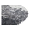 Moe's Home Collection Round Pierce Dining Table with Marble Top and Pedestal Base GK-1115-15 IMAGE 3