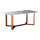 Moe's Home Collection Jinxx Dining Table with Marble Top and Trestle Base JD-1033-18 IMAGE 3