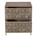 Moe's Home Collection Corolla 2-Drawer Nightstand RP-1017-29 IMAGE 2