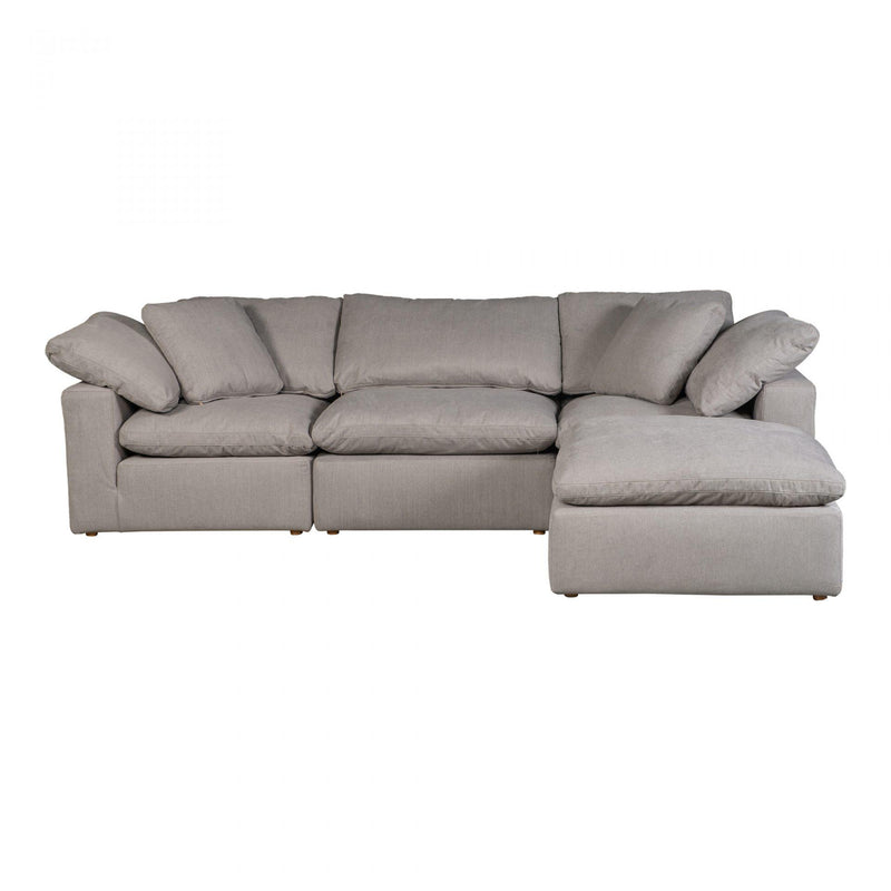 Moe's Home Collection Clay Lounge Fabric 4 pc Sectional YJ-1008-29 IMAGE 2