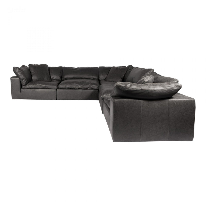 Moe's Home Collection Clay Classic Leather 5 pc Sectional YJ-1010-02 IMAGE 2