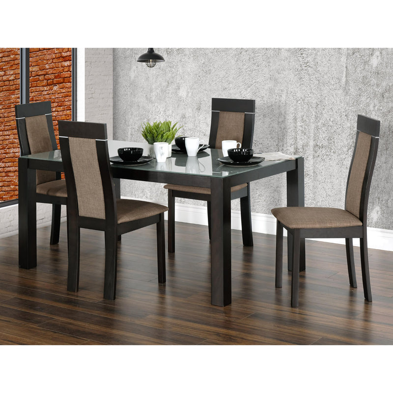 Primo International Dining Table with Glass Top 6041 Dining Table IMAGE 1