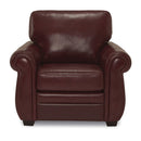 Palliser Borrego Stationary Leather Match Chair 77890-02-GRADE100-GARNET IMAGE 1