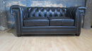 Hilton Loveseat Leather Black