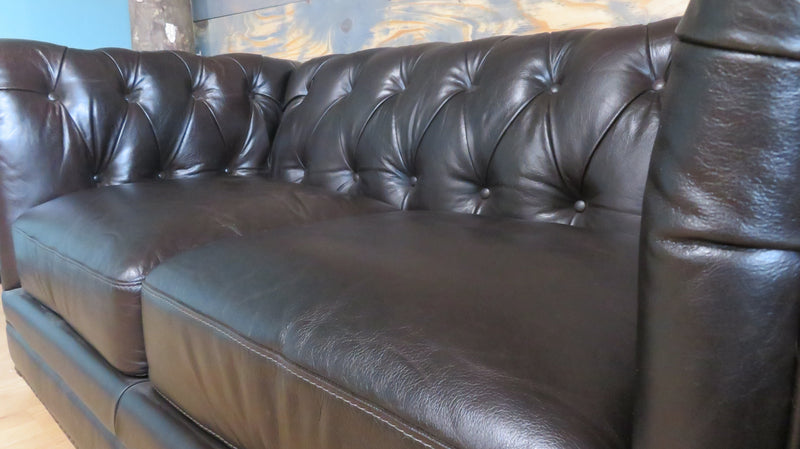 Hilton Loveseat Leather Black