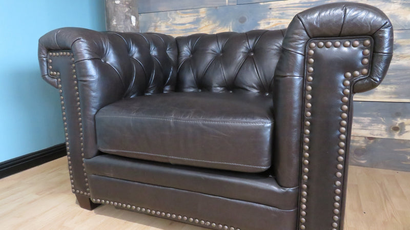 Hilton Leather Black Chair