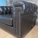 Hilton Leather Black Chair