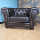 Hilton Leather Black Chair