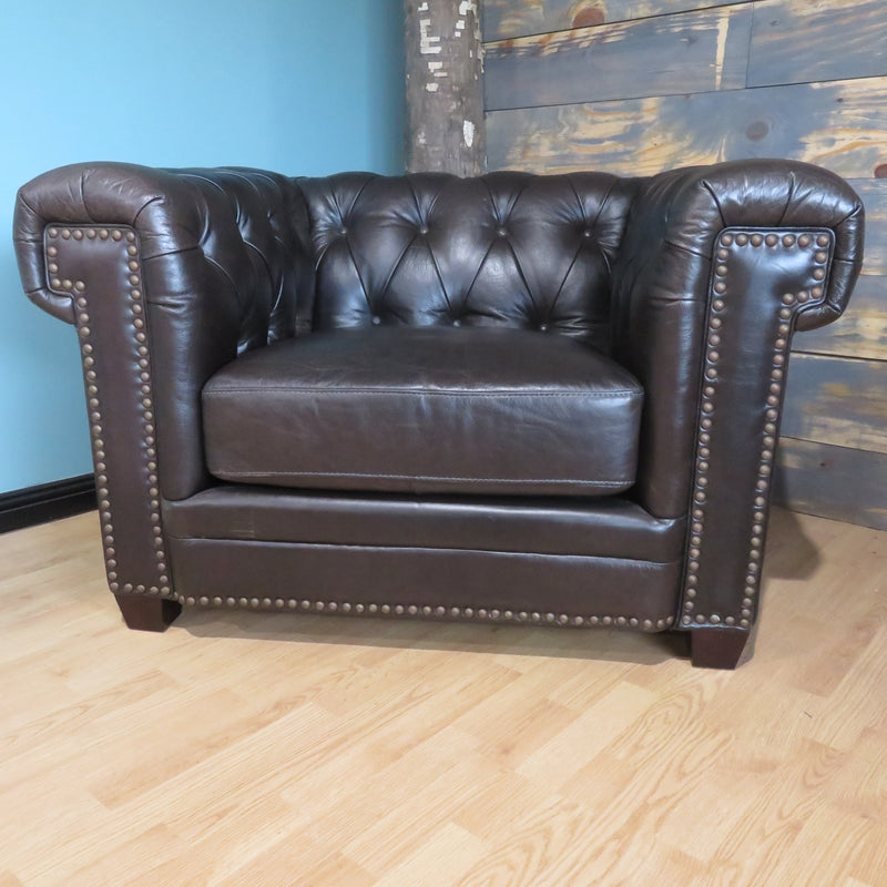 Hilton Leather Black Chair