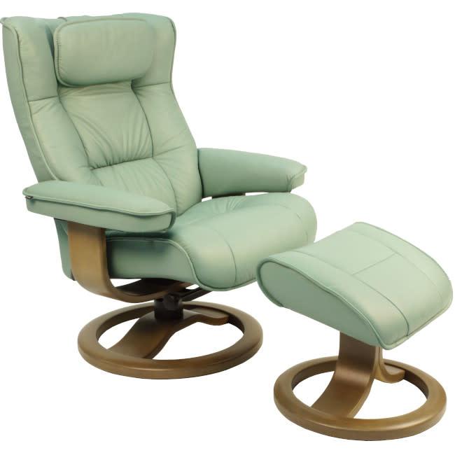 Fjords Regent Classic Comfort Recliner with Foot Stool SL Leather (Customize your own)