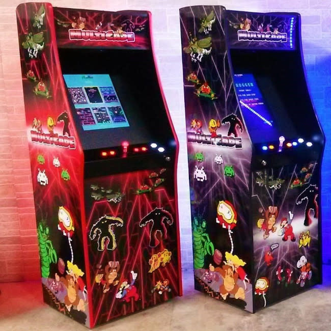 Multipadd Player Screen 1 Player Upright Multicade Full Wrap Monitor LED Buttons And Joysticks